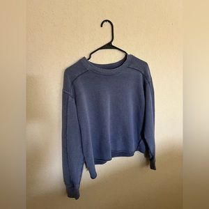 blue aerie crew neck- size: small